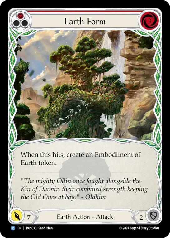 Earth Form (Red) [ROS036] (Rosetta)  Rainbow Foil | Pegasus Games WI