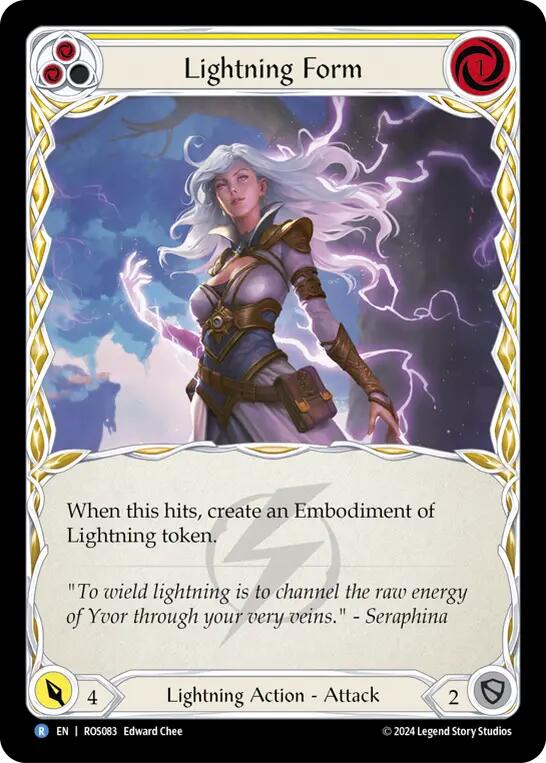 Lightning Form (Yellow) [ROS083] (Rosetta)  Rainbow Foil | Pegasus Games WI