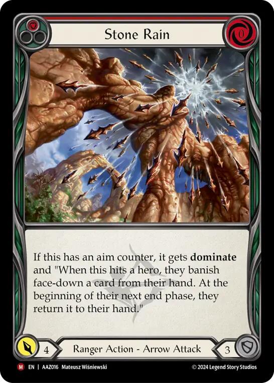Stone Rain [AAZ016] (Armory Deck: Azalea)  Rainbow Foil | Pegasus Games WI