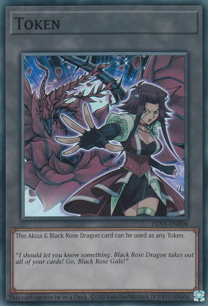 Token: Akiza & Black Rose Dragon [TKN5-EN008] Super Rare | Pegasus Games WI