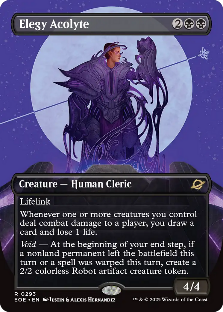 Elegy Acolyte (Borderless) [Edge of Eternities] | Pegasus Games WI