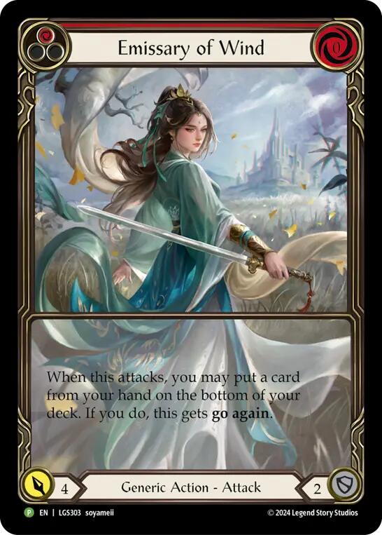 Emissary of Wind [LGS303] (Promo)  Rainbow Foil | Pegasus Games WI