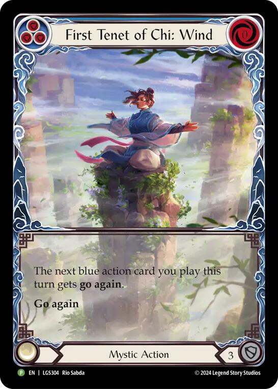 First Tenet of Chi: Wind [LGS304] (Promo)  Rainbow Foil | Pegasus Games WI