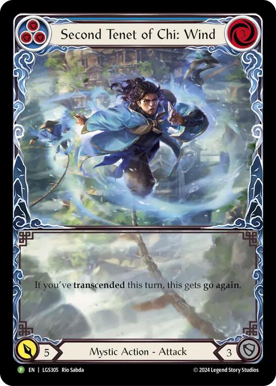 Second Tenet of Chi: Wind [LGS305] (Promo)  Rainbow Foil | Pegasus Games WI