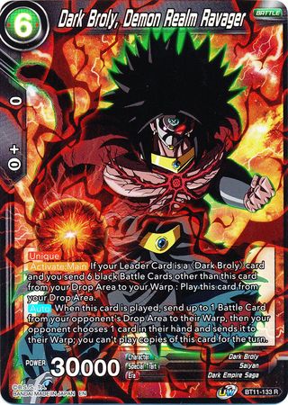 Dark Broly, Demon Realm Ravager (BT11-133) [Vermilion Bloodline] | Pegasus Games WI