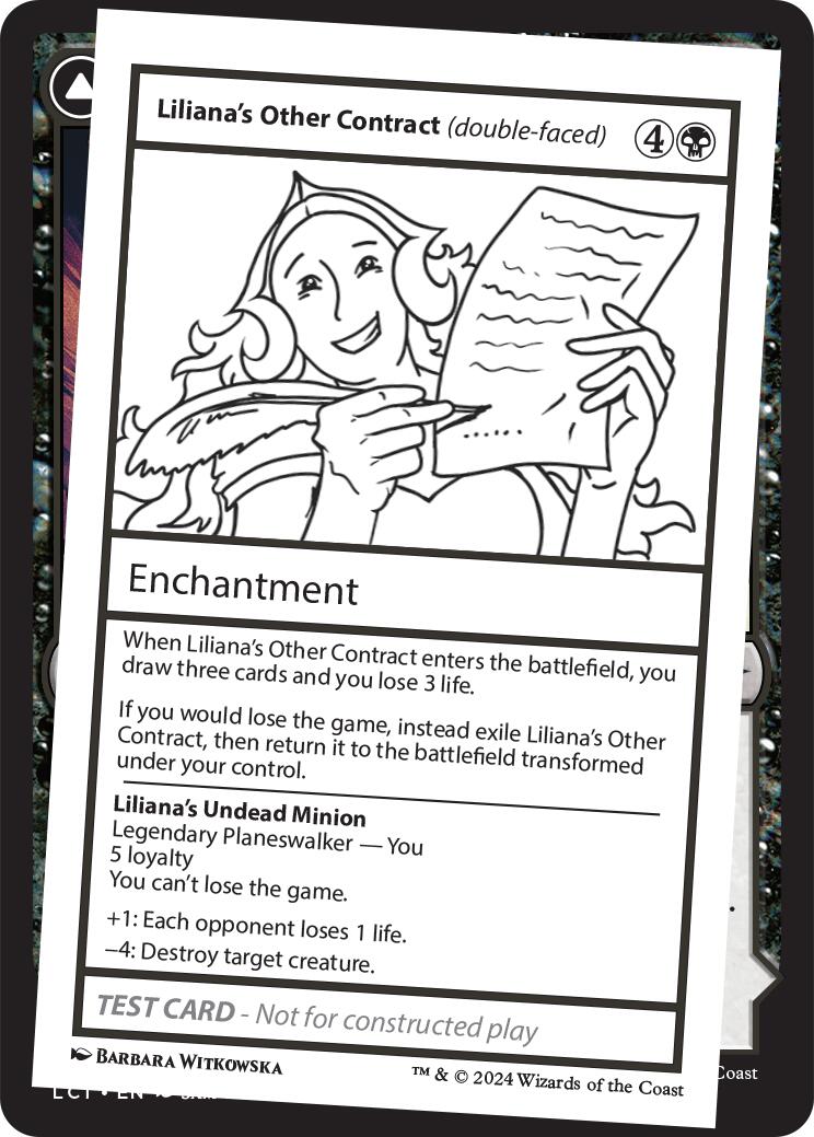 Liliana's Other Contract (double-faced) [Mystery Booster 2 Playtest Cards] | Pegasus Games WI