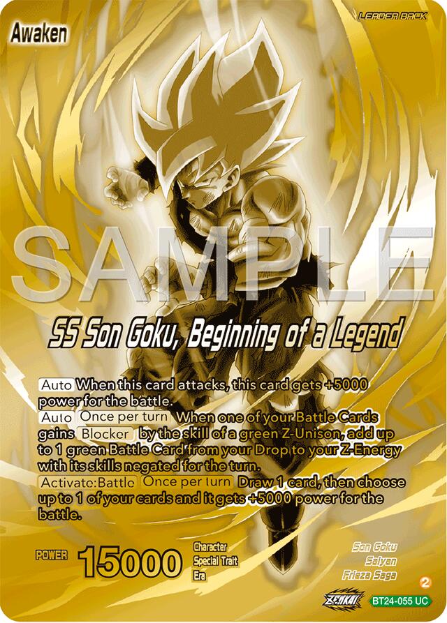 Son Goku // SS Son Goku, Beginning of a Legend (BT24-055) [Promotion Cards] | Pegasus Games WI