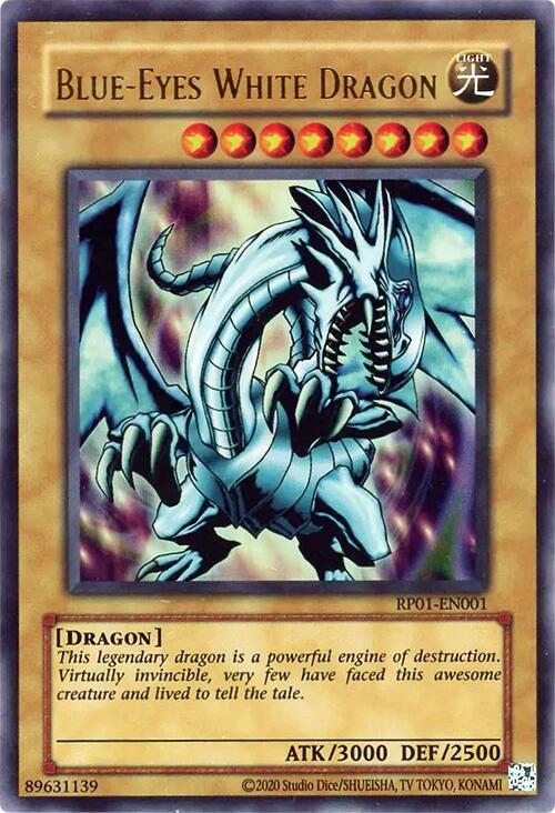Blue-Eyes White Dragon [RP01-EN001] Ultra Rare | Pegasus Games WI