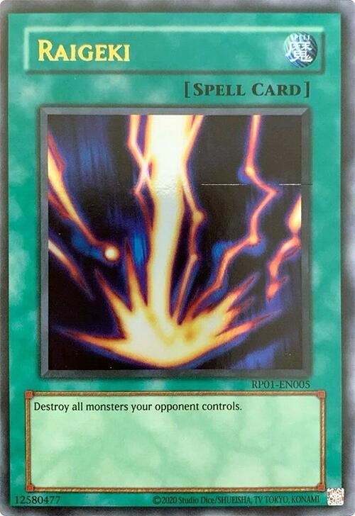 Raigeki [RP01-EN005] Ultra Rare | Pegasus Games WI
