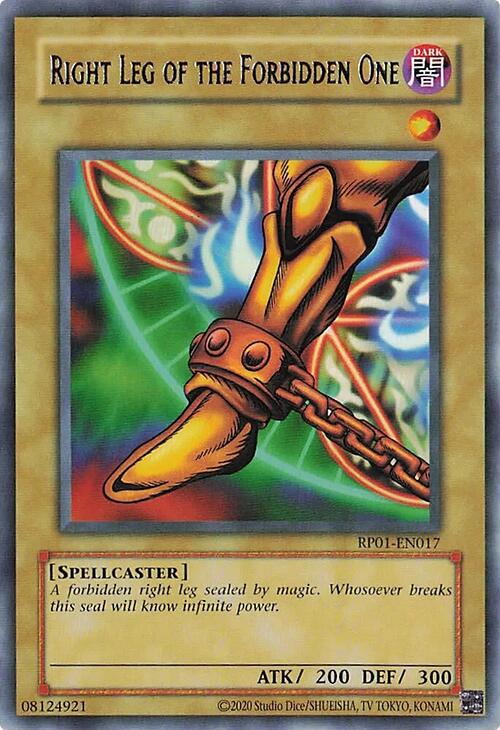 Right Leg of the Forbidden One [RP01-EN017] Rare | Pegasus Games WI