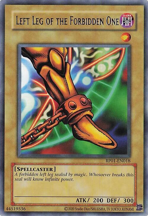 Left Leg of the Forbidden One [RP01-EN018] Rare | Pegasus Games WI