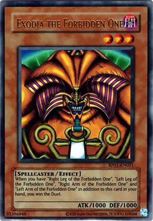 Exodia the Forbidden One [RP01-EN021] Ultra Rare | Pegasus Games WI