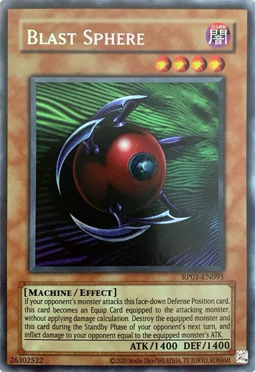 Blast Sphere [RP01-EN091] Secret Rare | Pegasus Games WI