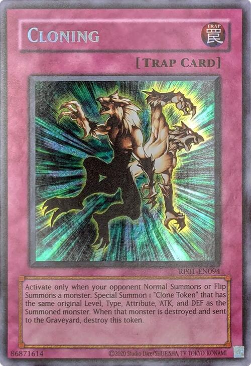 Cloning [RP01-EN094] Secret Rare | Pegasus Games WI
