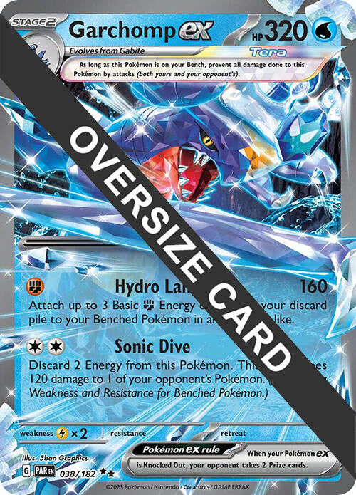 Garchomp ex (038) (Jumbo Card) [Scarlet & Violet: Black Star Promos] | Pegasus Games WI