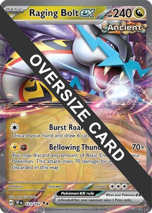 Raging Bolt ex (123) (Jumbo Card) [Scarlet & Violet: Temporal Forces] | Pegasus Games WI