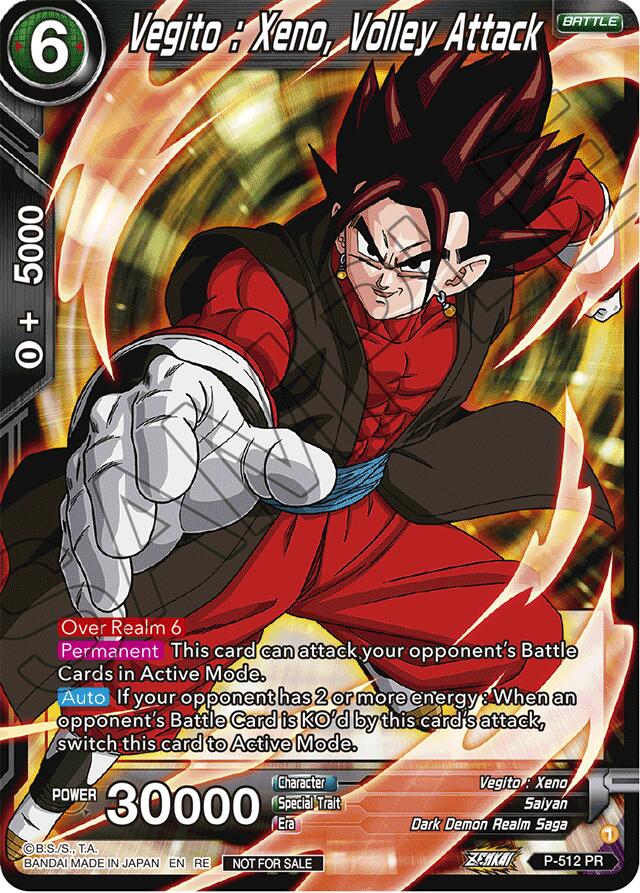 Vegito : Xeno, Volley Attack (Deluxe Pack 2024 Vol.1) (P-512) [Promotion Cards] | Pegasus Games WI