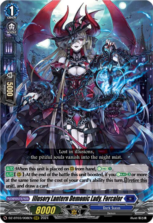 Illusory Lantern Demonic Lady, Forcalor (DZ-BT03/008EN) [Dimensional Transcendence] | Pegasus Games WI