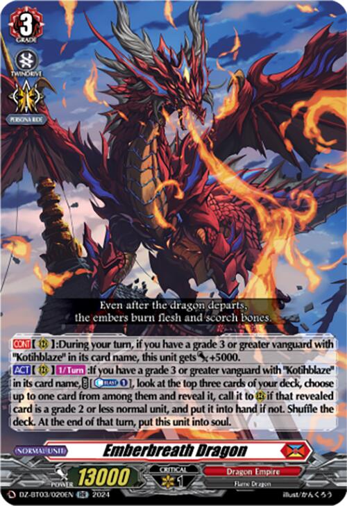 Emberbreath Dragon (DZ-BT03/020EN) [Dimensional Transcendence] | Pegasus Games WI