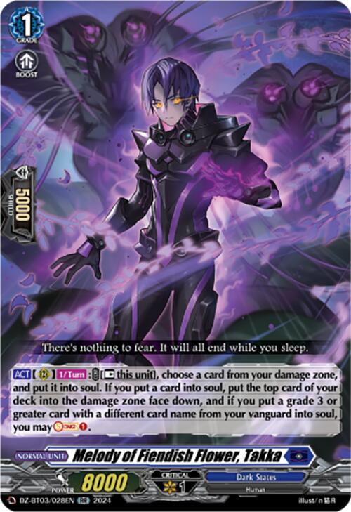 Melody of Fiendish Flower, Takka (DZ-BT03/028EN) [Dimensional Transcendence] | Pegasus Games WI