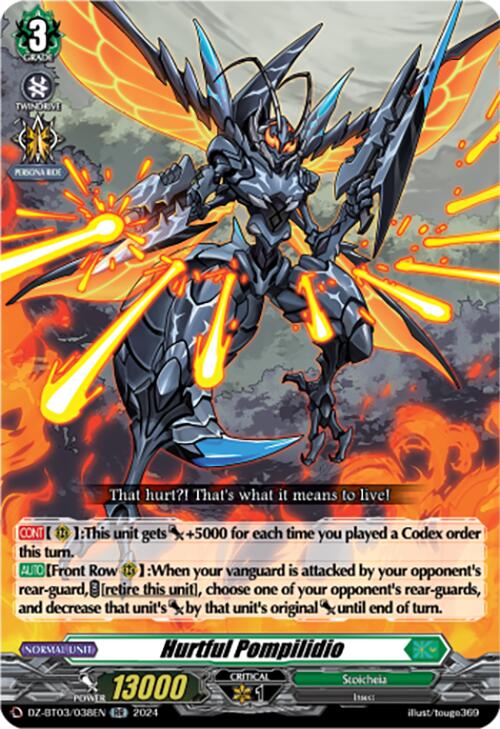 Hurtful Pompilidio (DZ-BT03/038EN) [Dimensional Transcendence] | Pegasus Games WI