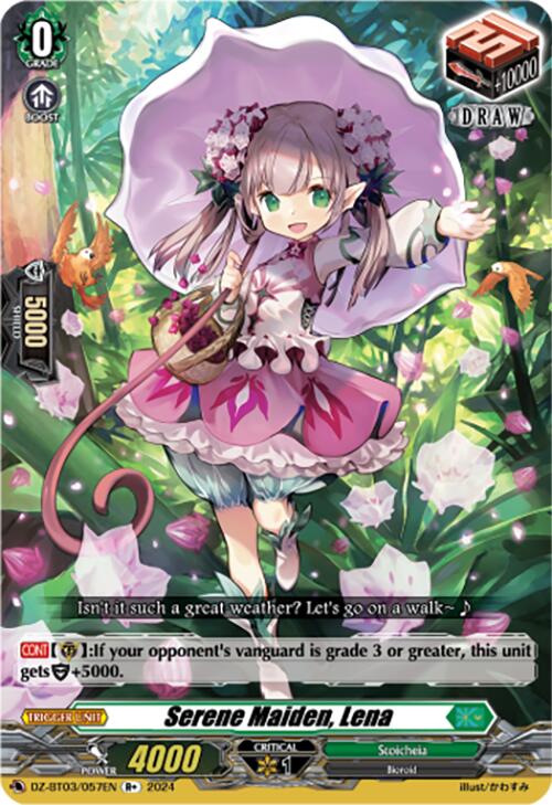 Serene Maiden, Lena (R+) (DZ-BT03/057EN) [Dimensional Transcendence] | Pegasus Games WI