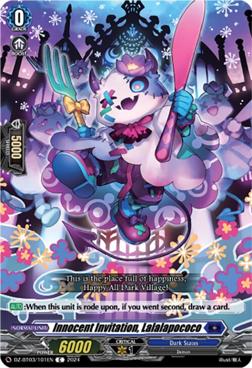 Innocent Invitation, Lalalapococo (DZ-BT03/101EN) [Dimensional Transcendence] | Pegasus Games WI