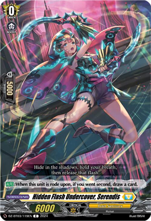 Hidden Flash Undercover, Serendis (DZ-BT03/119EN) [Dimensional Transcendence] | Pegasus Games WI