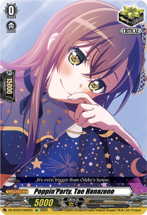 Poppin'Party, Tae Hanazono (DZ-BT03/EX02EN) [Dimensional Transcendence] | Pegasus Games WI
