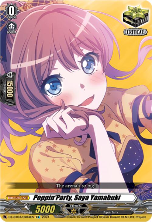 Poppin'Party, Saya Yamabuki (DZ-BT03/EX04EN) [Dimensional Transcendence] | Pegasus Games WI