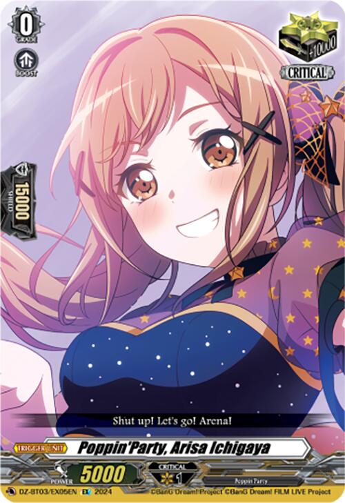 Poppin'Party, Arisa Ichigaya (DZ-BT03/EX05EN) [Dimensional Transcendence] | Pegasus Games WI