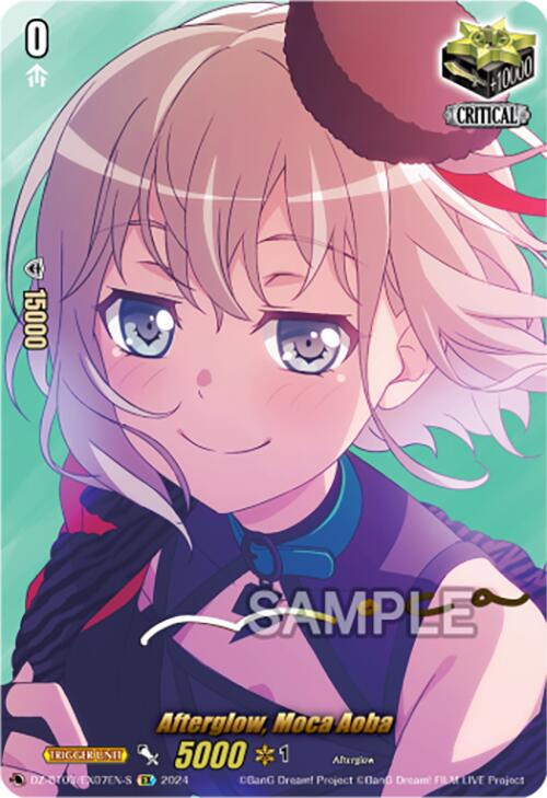 Afterglow, Moca Aoba (Foil) (DZ-BT03/EX07EN-S) [Dimensional Transcendence] | Pegasus Games WI