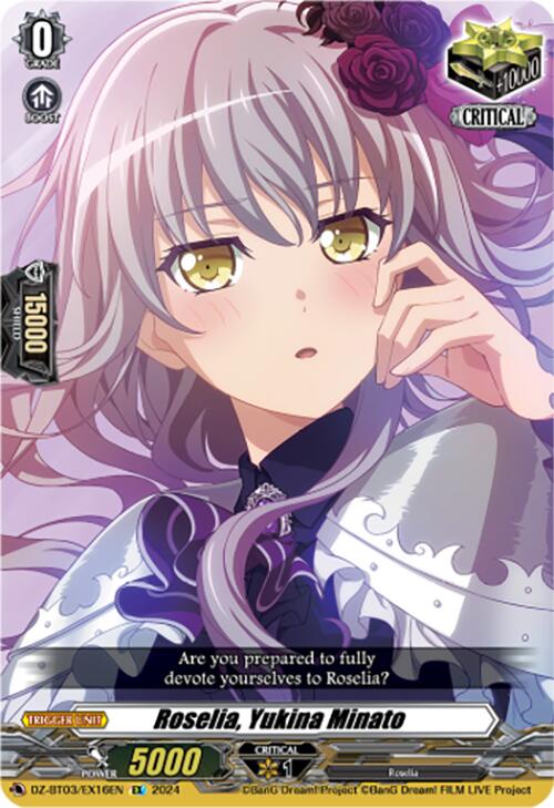 Roselia, Yukina Minato (DZ-BT03/EX16EN) [Dimensional Transcendence] | Pegasus Games WI