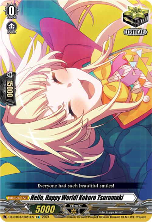 Hello, Happy World! Kokoro Tsurumaki (DZ-BT03/EX21EN) [Dimensional Transcendence] | Pegasus Games WI