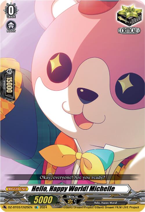 Hello, Happy World! Michelle (DZ-BT03/EX25EN) [Dimensional Transcendence] | Pegasus Games WI