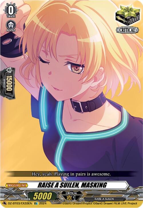 RAISE A SUILEN, MASKING (DZ-BT03/EX33EN) [Dimensional Transcendence] | Pegasus Games WI