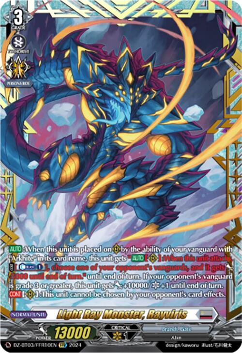 Light Ray Monster, Rayviris (DZ-BT03/FFR10EN) [Dimensional Transcendence] | Pegasus Games WI