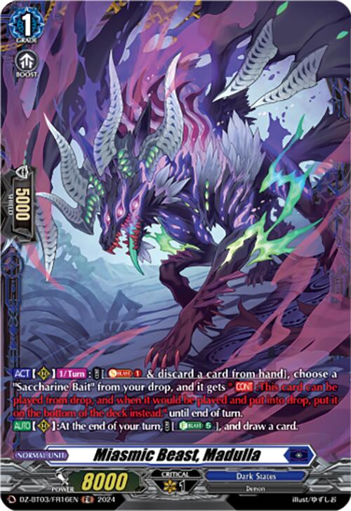 Miasmic Beast, Madulla (DZ-BT03/FR16EN) [Dimensional Transcendence] | Pegasus Games WI