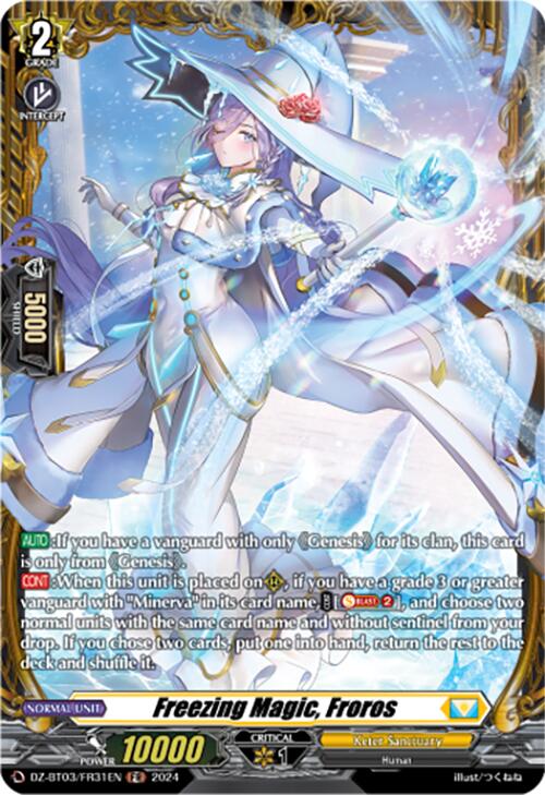 Freezing Magic, Froros (DZ-BT03/FR31EN) [Dimensional Transcendence] | Pegasus Games WI