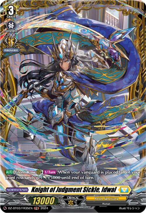 Knight of Judgment Sickle, Idwal (DZ-BT03/FR35EN) [Dimensional Transcendence] | Pegasus Games WI