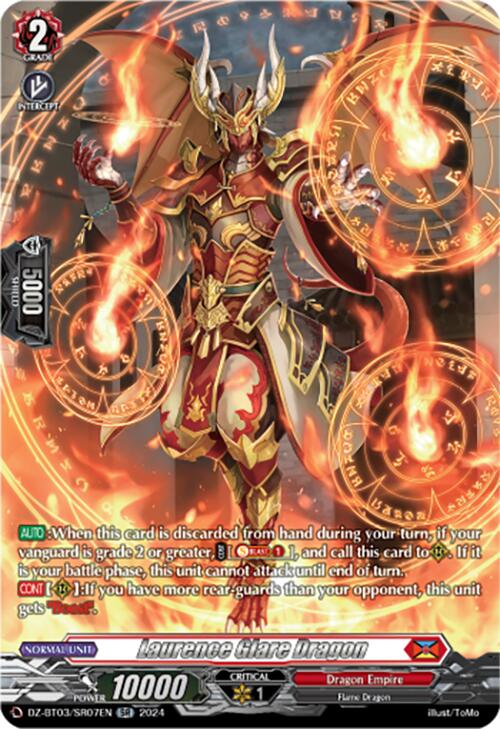 Laurence Glare Dragon (DZ-BT03/SR07EN) [Dimensional Transcendence] | Pegasus Games WI