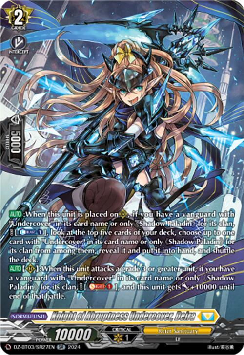 Knight of Abruptness Undercover, Deira (DZ-BT03/SR27EN) [Dimensional Transcendence] | Pegasus Games WI