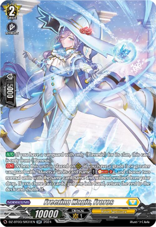 Freezing Magic, Froros (DZ-BT03/SR31EN) [Dimensional Transcendence] | Pegasus Games WI