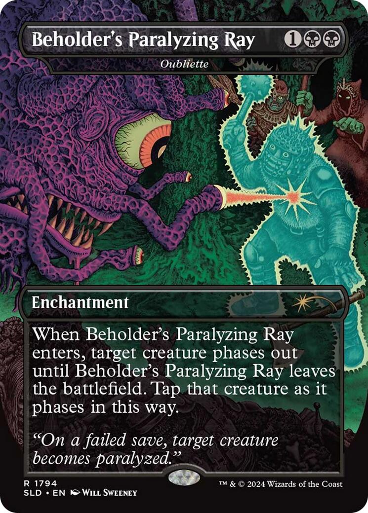 Beholder's Paralyzing Ray - Oubliette [Secret Lair Drop Series] | Pegasus Games WI