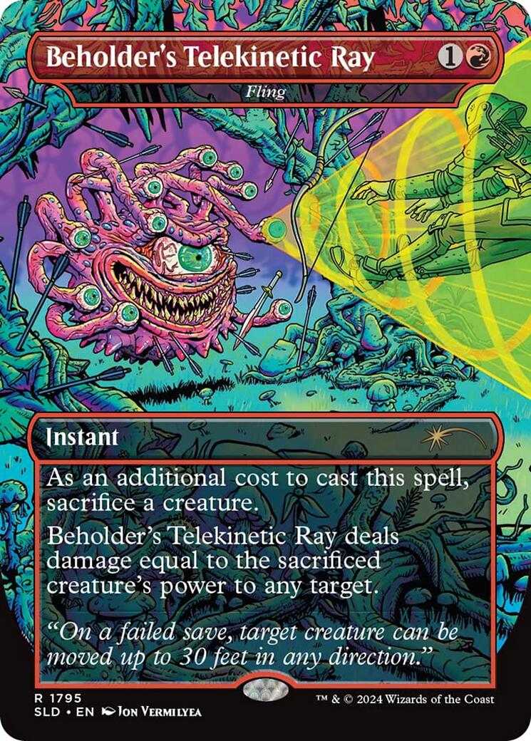 Beholder's Telekinetic Ray - Fling [Secret Lair Drop Series] | Pegasus Games WI
