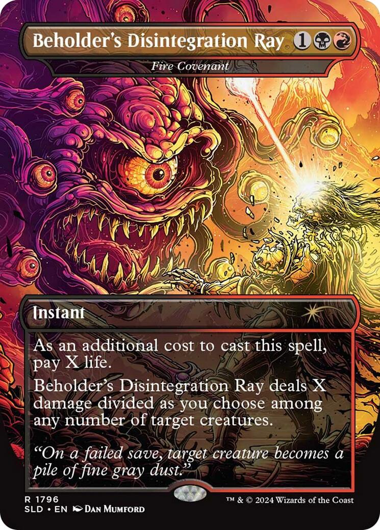 Beholder's Disintegration Ray - Fire Covenant [Secret Lair Drop Series] | Pegasus Games WI