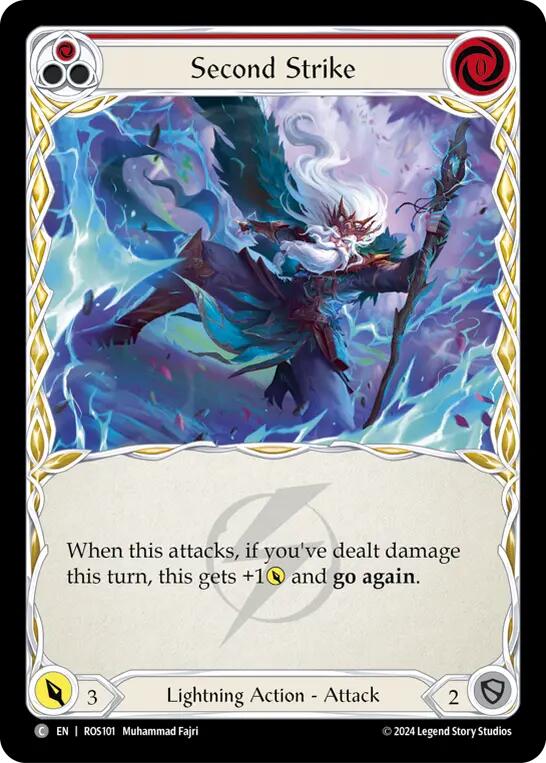 Second Strike (Red) [ROS101] (Rosetta)  Rainbow Foil | Pegasus Games WI