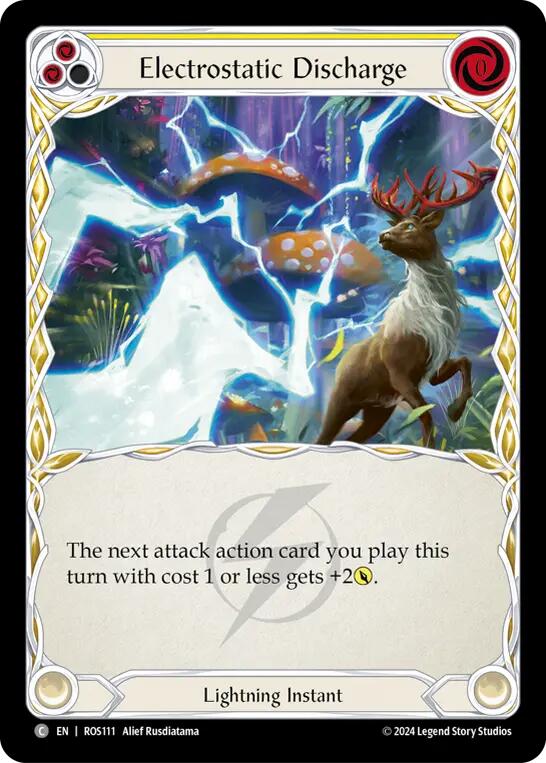 Electrostatic Discharge (Yellow) [ROS111] (Rosetta)  Rainbow Foil | Pegasus Games WI