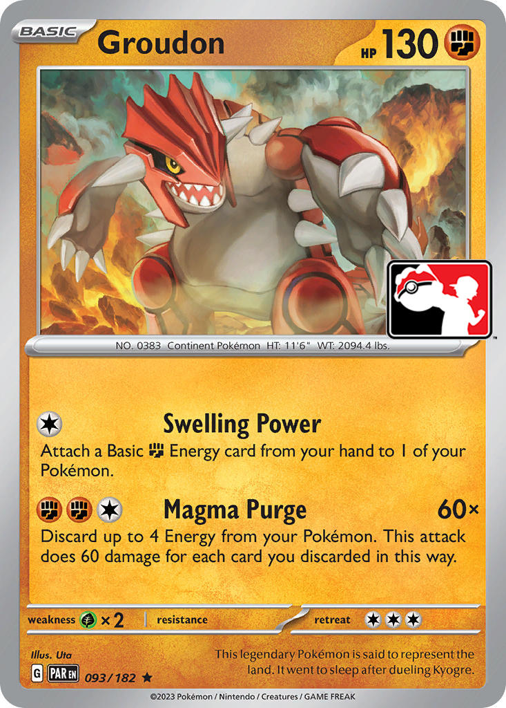 Groudon (093/182) [Prize Pack Series Five] | Pegasus Games WI