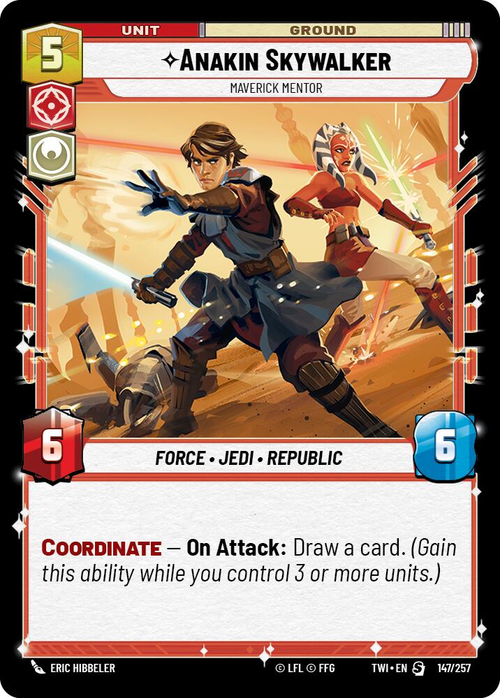 Anakin Skywalker - Maverick Mentor (147/257) [Twilight of the Republic] | Pegasus Games WI